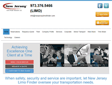 Tablet Screenshot of newjerseylimofinder.com